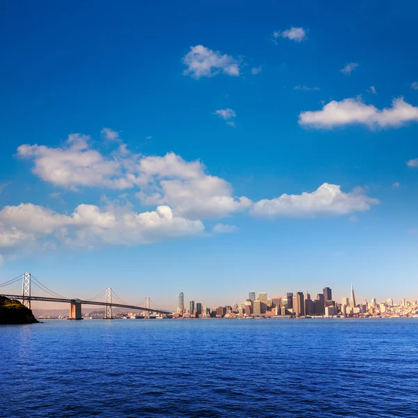 San Francisco skyline in California from Treasure Island — Stock Photo, Image