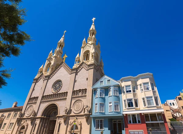 San Francisco St Peter and Paul Church at Washington Square — Stock Photo, Image