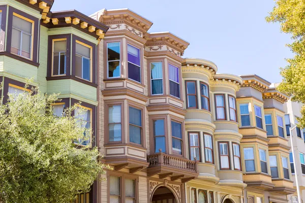 San Francisco Victorian houses California — Stock Photo, Image