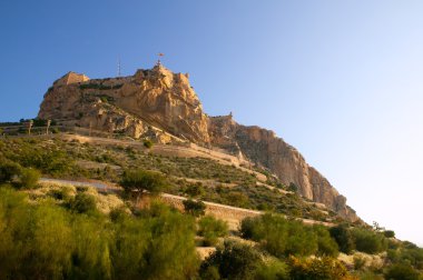 Alicante İspanya santa barbara Kalesi