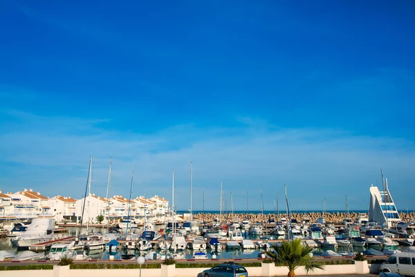 Alcossebre alcoceber marina port i castellon Spanien — Stock fotografie