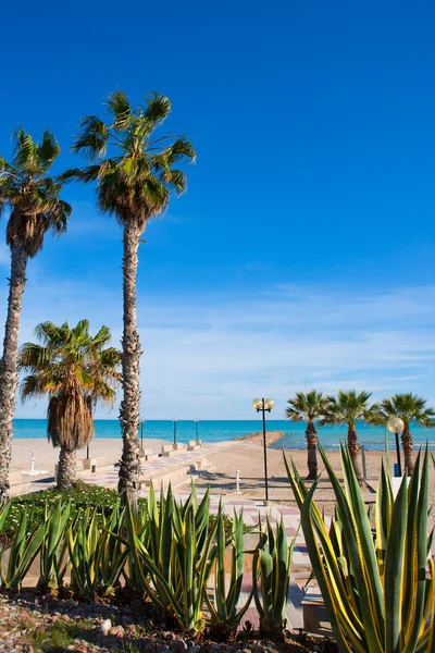 Benicasim en Castellón Playa de Benicassim en el Mediterráneo —  Fotos de Stock