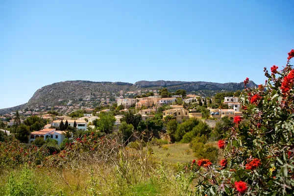 Calpe in alicante Spanje op Valencia — Stockfoto