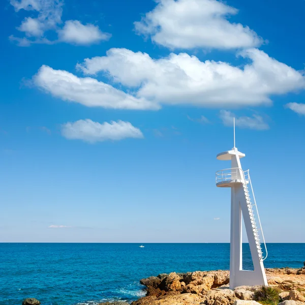 El Trampoli praia Denia em Alicante Mar Mediterrâneo — Fotografia de Stock