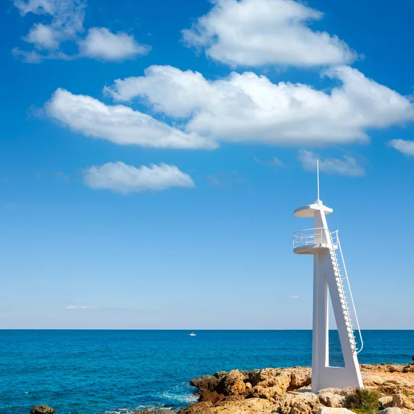 El trampoli strand denia in alicante Middellandse Zee — Stockfoto