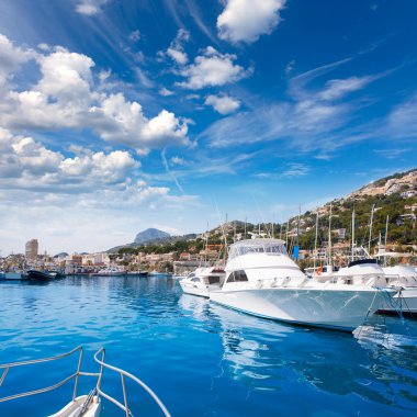 Javea xabia port marina mongo Dağı Alicante
