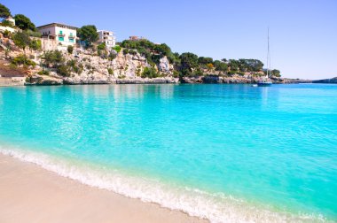 Porto Cristo beach in Manacor Majorca Mallorca clipart