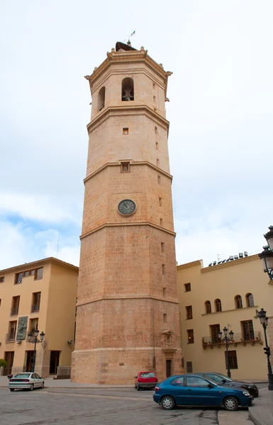 Torre campanaria Castellon el Fadri in Plaza Mayor — Foto Stock