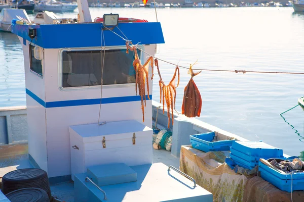 Javea in alicante Fischerboote im Mittelmeer — Stockfoto