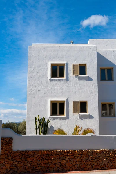 Witte mediterrane huizen in javea alicante — Stockfoto