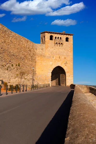 Morella em castellon Maestrazgo castelo forte porta — Fotografia de Stock