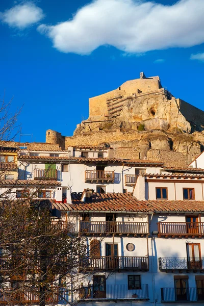 Castillo y pueblo de Morella Castellon en Maestrazgo — Foto de Stock