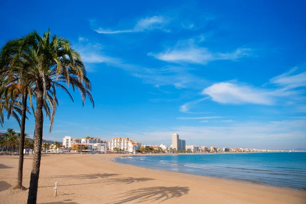 Peniscola plaży w castellon, Hiszpania — Zdjęcie stockowe