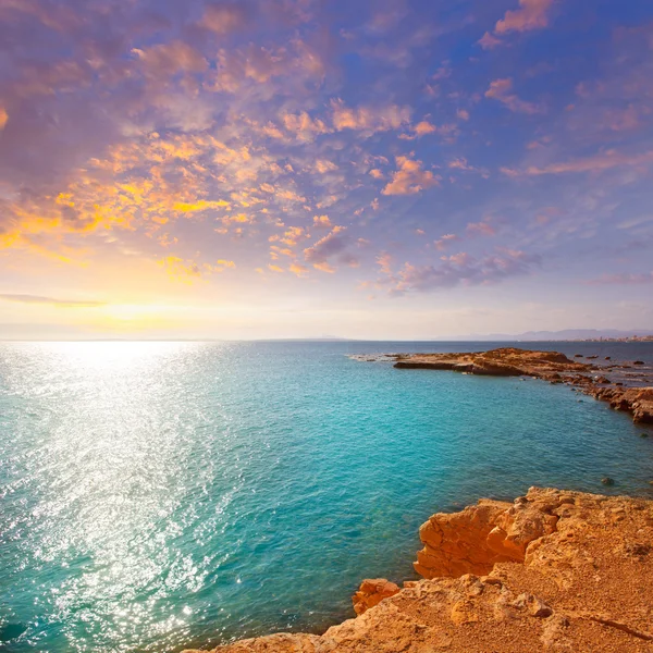 Tabarca isola di alicante Mar Mediterraneo blu — Foto Stock