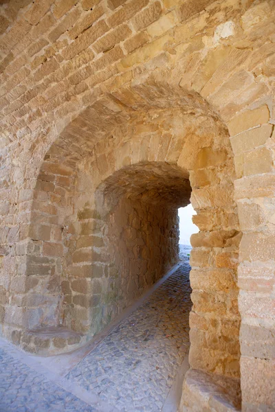 Tabarca Island battlement fort masonry wall detail — Stock Photo, Image