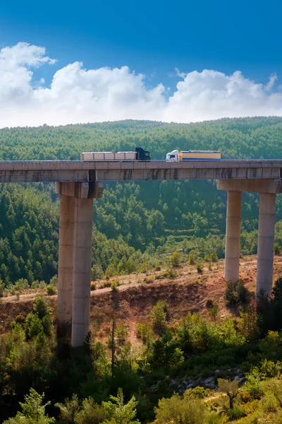 Viaducto de bunol in Autovía a-3 weg valencia — Stockfoto
