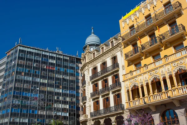 Ayuntamiento plaza Valencia Śródmieście w Hiszpanii — Zdjęcie stockowe