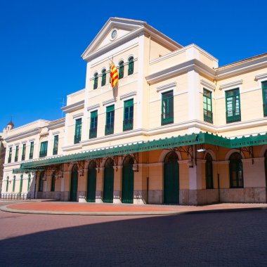 Valencia eski tren feve istasyonu pont de Fuste