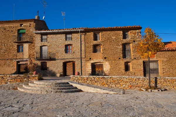 Villafranca del cid σπίτια στο castellon maestrazgo — Φωτογραφία Αρχείου