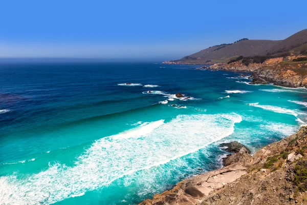 California beach w big sur w monterey county trasa 1 — Zdjęcie stockowe