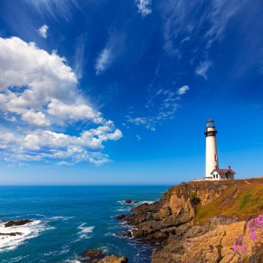 California güvercin deniz feneri cabrillo hwy kıyı hwy 1 işaretleyin.