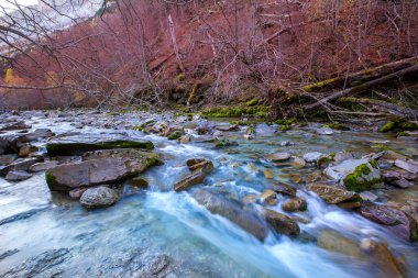Arazas river Valle de Ordesa valley Pyrenees Huesca Spain clipart