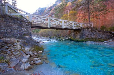 Arazas river Valle de Ordesa valley Pyrenees Huesca Spain clipart