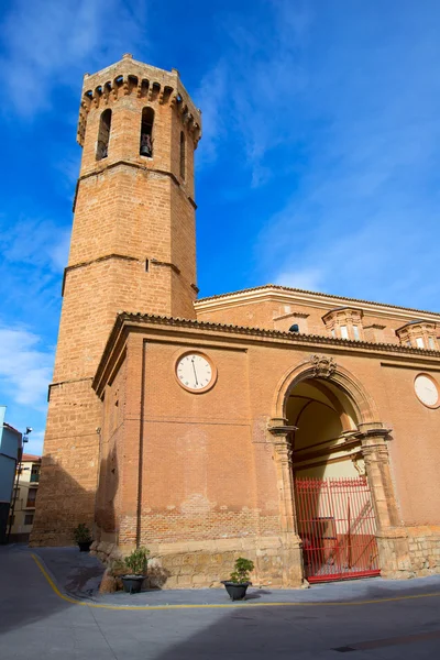 Carinena zaragoza kerk van nuestra Señora de la Asunción Spanje — Stockfoto