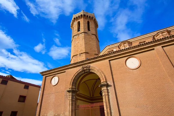 Церковь Сарагосы Нуэстра Сеньора де ла Асунсьон Испания — стоковое фото