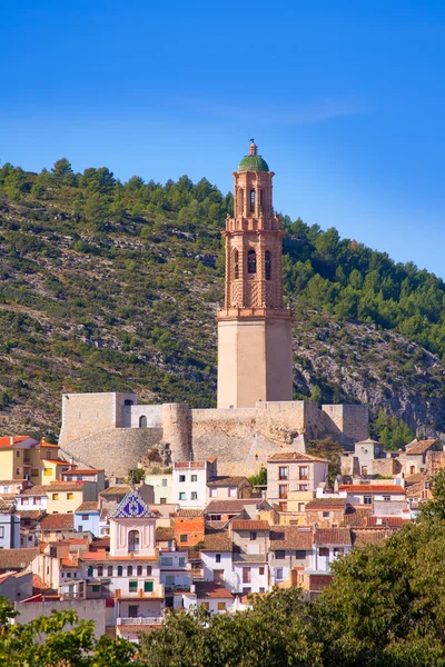 Jerica Castellon skyline aldeia em Alto Palancia de Espanha — Fotografia de Stock