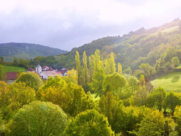 Aribe auf azcoa-Tal der pyrenäen in navarra spanien — Stockfoto