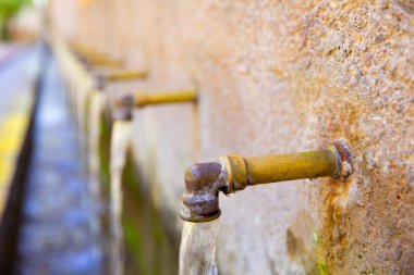 Segorbe fuente de los 50 canos fountain Castellon Spain clipart