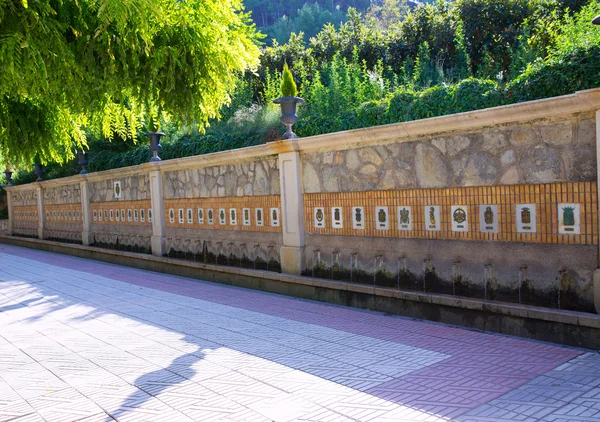 Segorbe fuente de los 50 canos fontána castellon, Španělsko — Stock fotografie