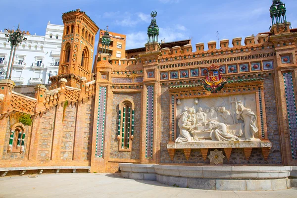 Aragon Teruel Amantes fountain in La Escalinata Spain — Stock Photo, Image