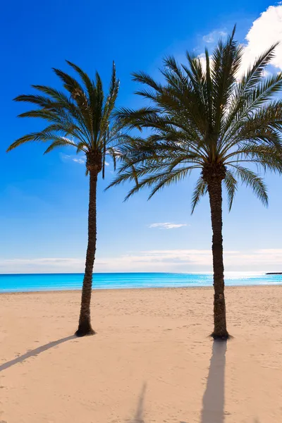 Alicante Postiguet beach at Mediterranean Spain — Stock Photo, Image