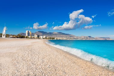 Altea playa del albir alicante İspanya beyaz taşlar