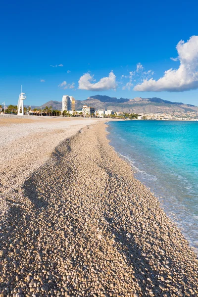 Altea Playa del Albir de piedras blancas en Alicante España — Foto de Stock