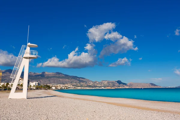 Altea playa del albir av vita stenar i alicante Spanien — Stockfoto