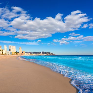 Benidorm alicante playa de poniente beach İspanya