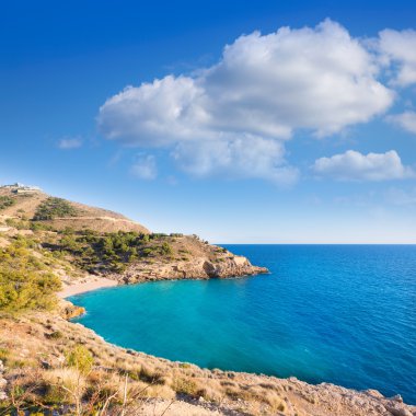 Benidorm alicante cala ti ximo beach Akdeniz İspanya