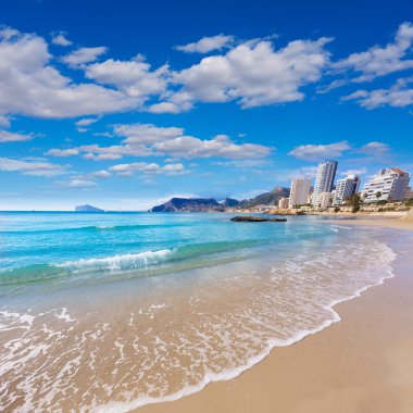 Calpe yakınındaki penon ifach alicante playa cantal roig beach