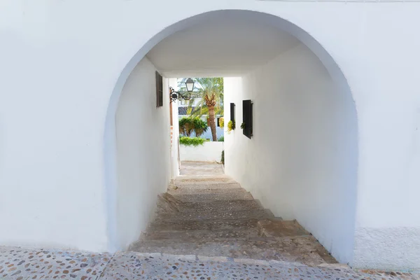 Altea staré vesnice v bílém typické středomořské v alicante — Stock fotografie