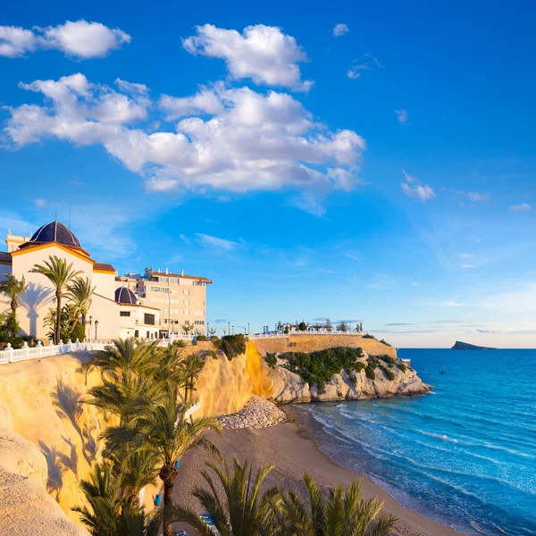 Benidorm Alicante playa del Mal Pas beach at sunset in Spain — Stock Photo, Image