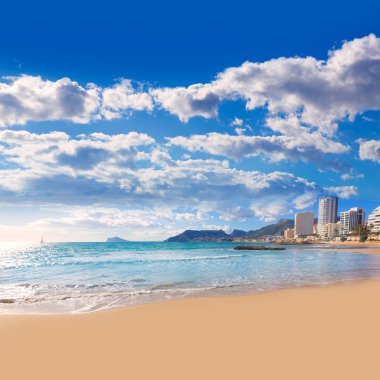 Calpe yakınındaki penon ifach alicante playa cantal roig beach