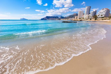 Calpe yakınındaki penon ifach alicante playa cantal roig beach