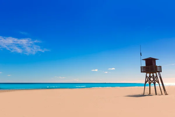 Canet de berenguer pláž ve Valencii ve Španělsku — Stock fotografie