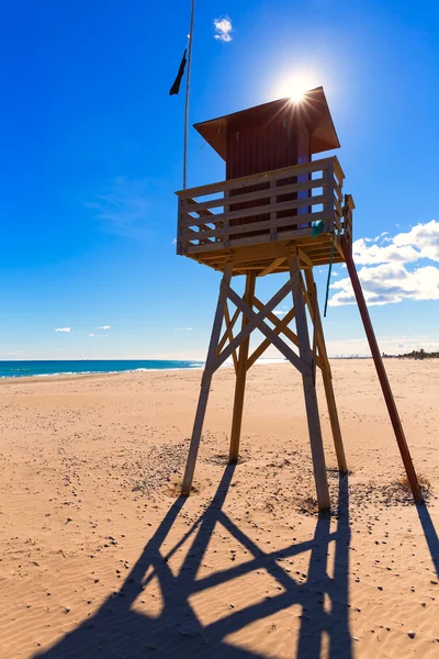 Canet de berenguer pláž ve Valencii ve Španělsku — Stock fotografie