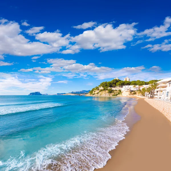 Moraira playa el portet Strand türkisfarbenes Wasser in alicante — Stockfoto