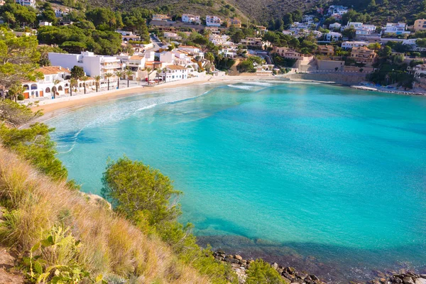 Moraira playa el Portet beach in Mediterranean Alicante — Stock Photo, Image