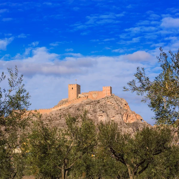 Alicante sax byn castle i Spanien — Stockfoto